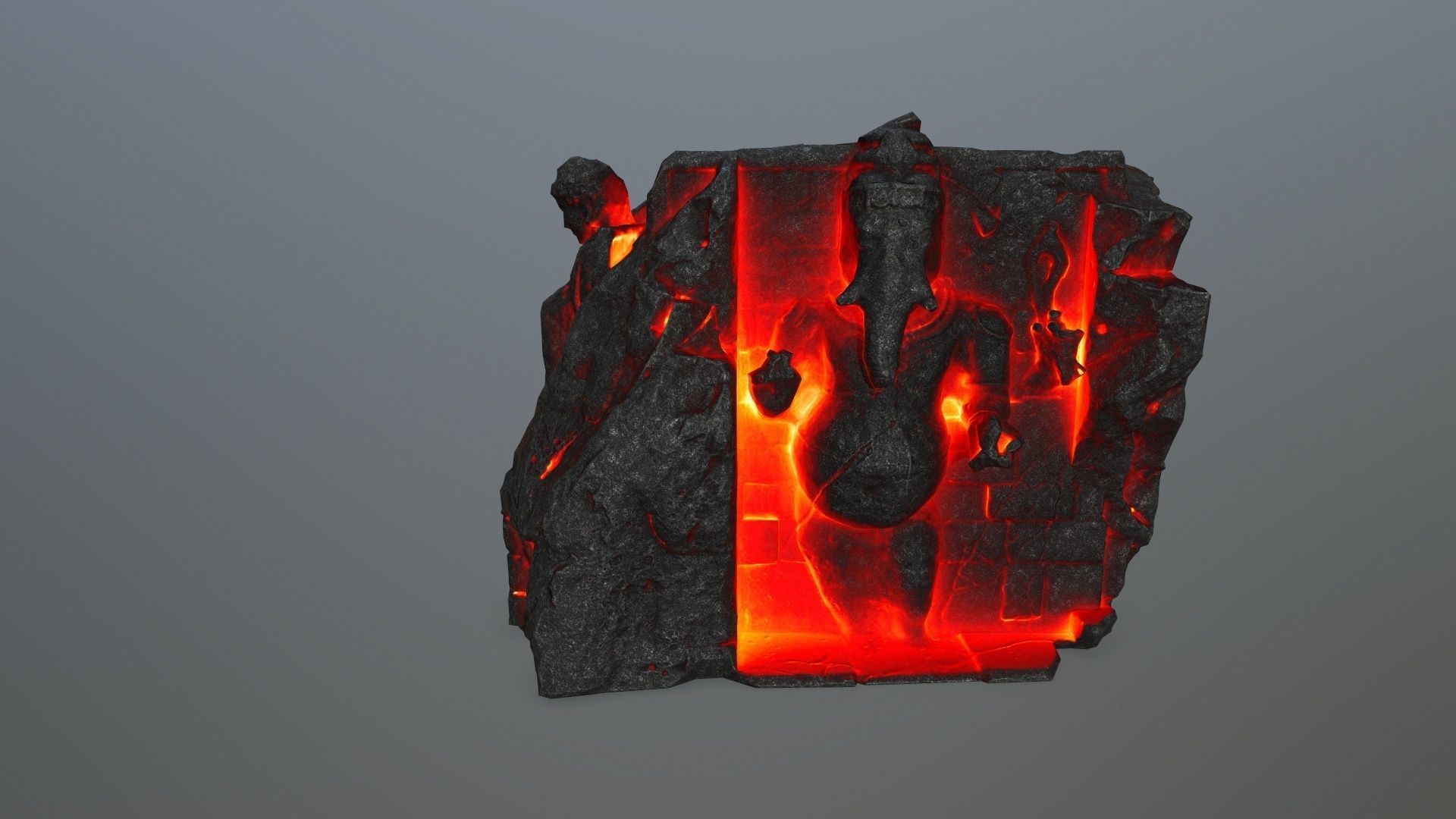 buda temple  Low-poly 3D model_7