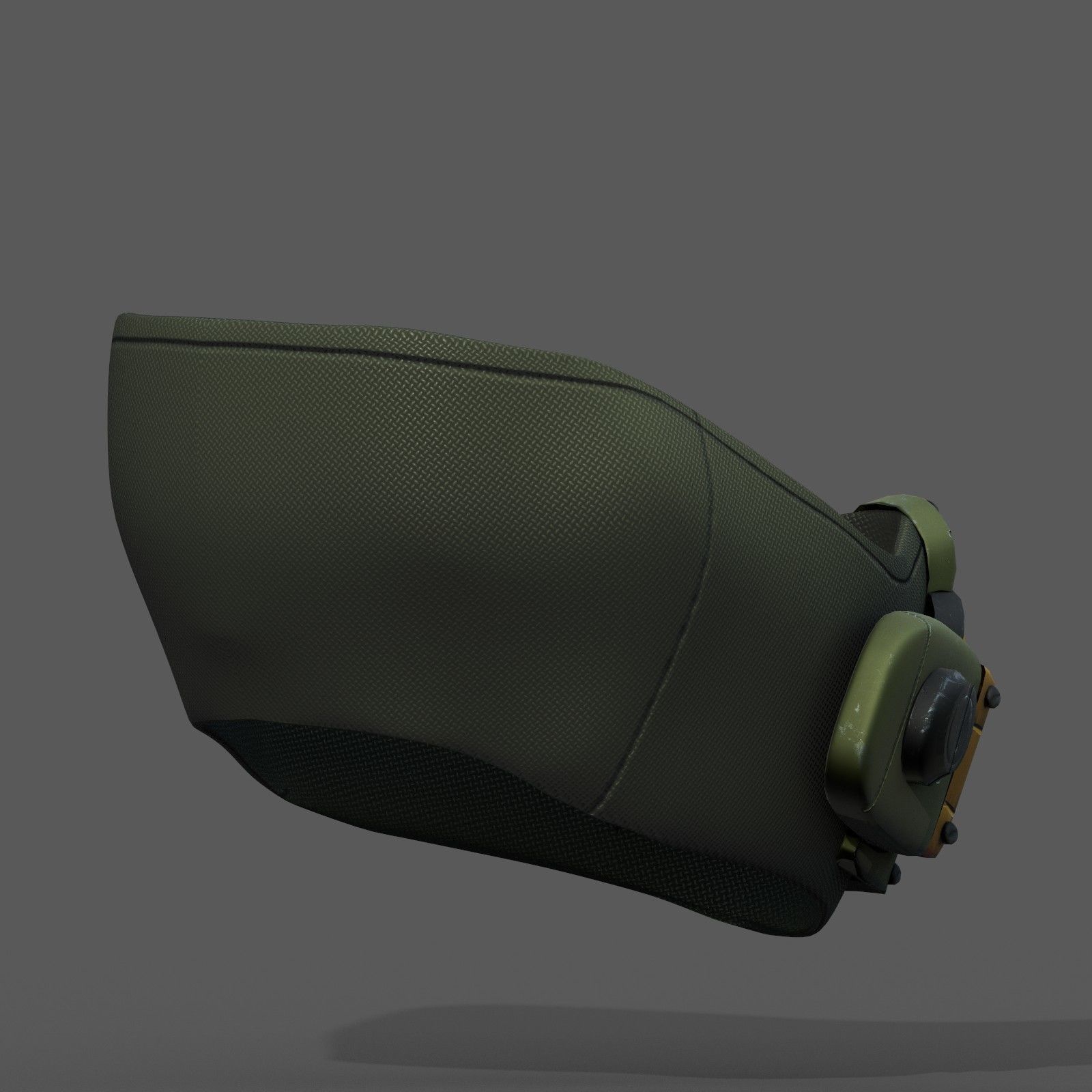 Gas mask helmet 3d safety isolated  Low-poly 3D model_5