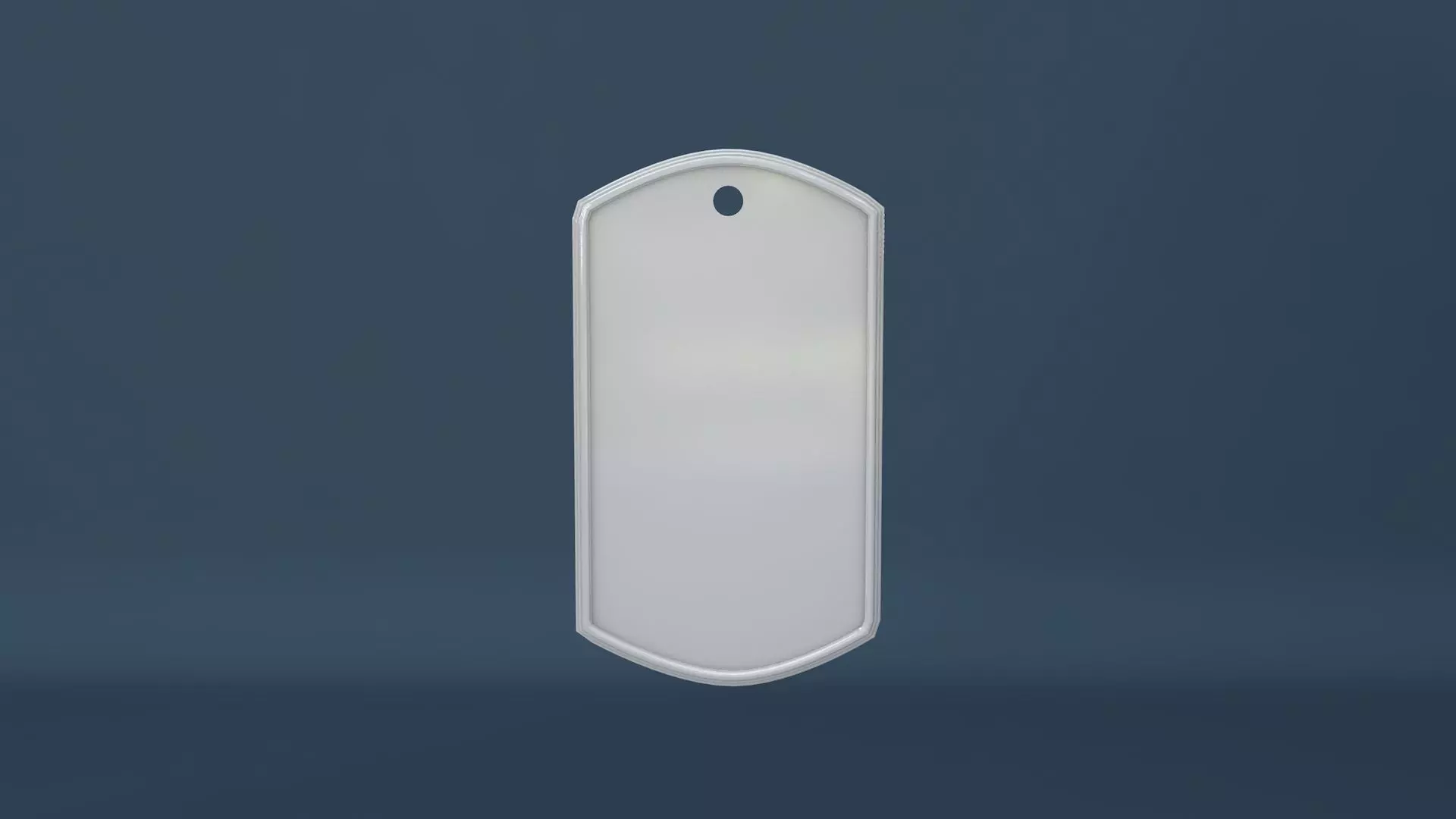Dog Tag Low-poly 3D model_0
