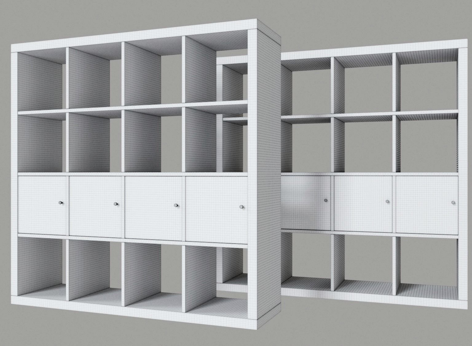 Shelving System IKEA KALLAX  3D model_1