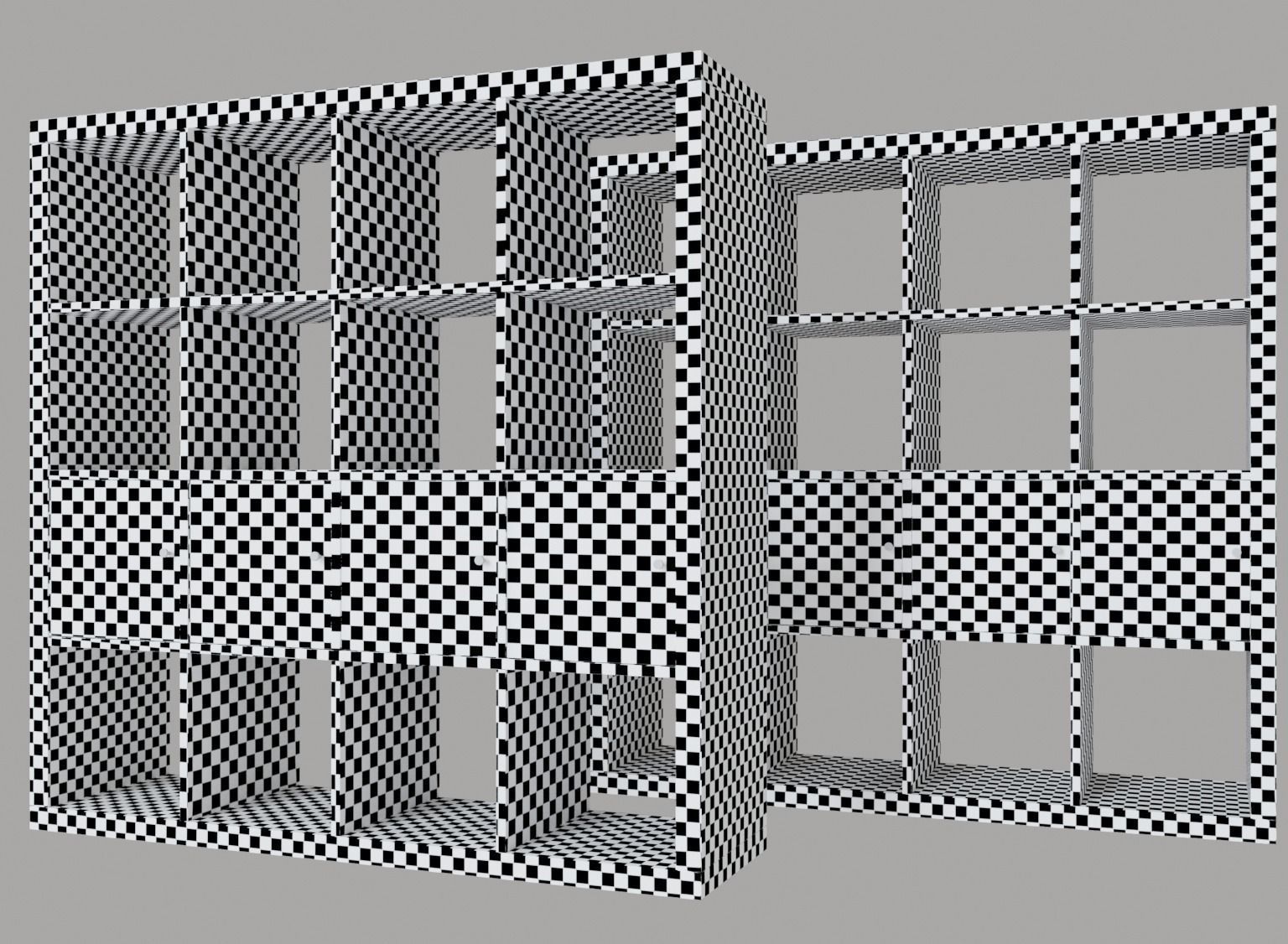 Shelving System IKEA KALLAX  3D model_2