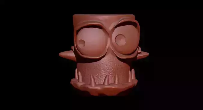 Monster pot 2 stl for 3D printing 3D print model