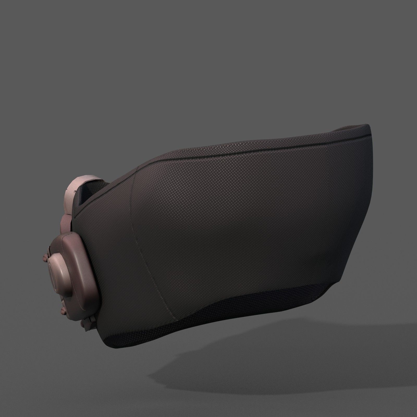 Gas mask respirator scifi futuristic 3d Low-poly 3D model_6