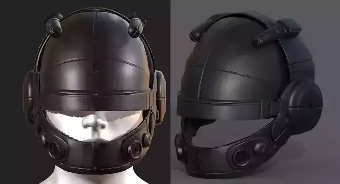 Helmet scifi fantasy futuristic military combat 