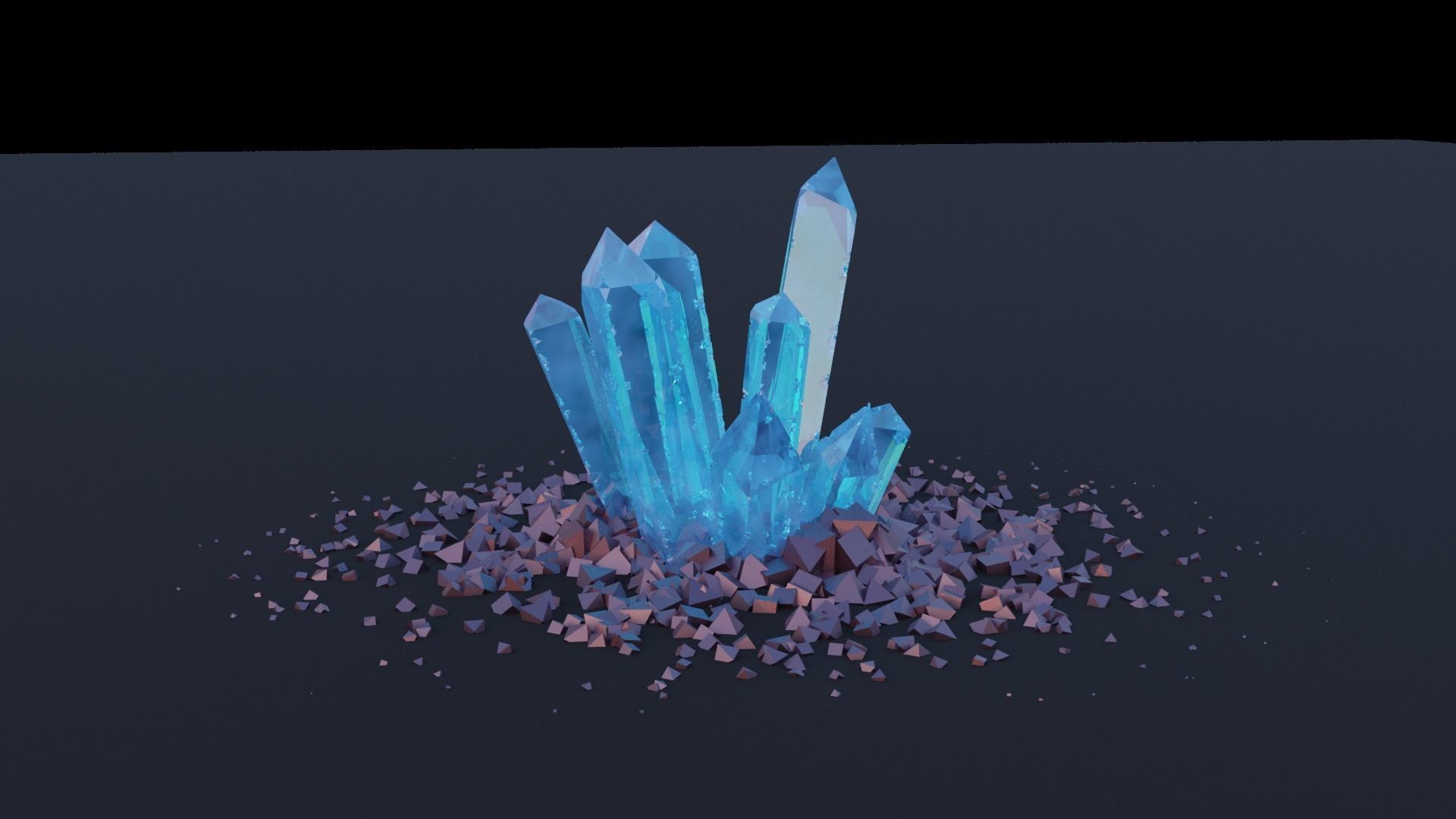 Crystal Pack 30 unique pcs 3D model_1