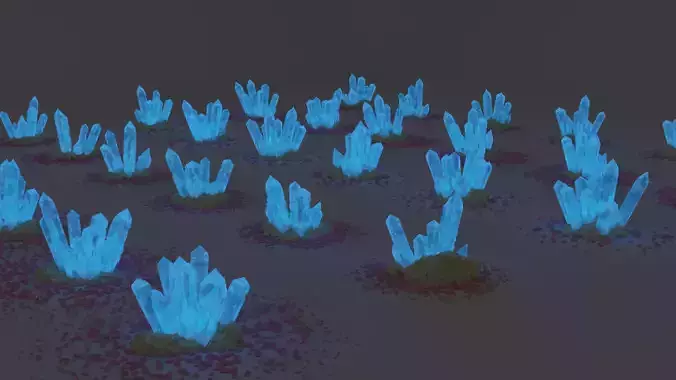 Crystal Pack 30 unique pcs 3D model