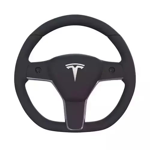 Tesla Model Y Steering Wheel 3D model