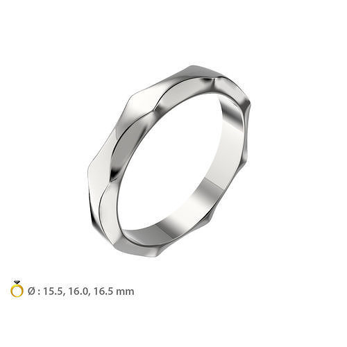 N142 Infinito Wedding band 3D print model