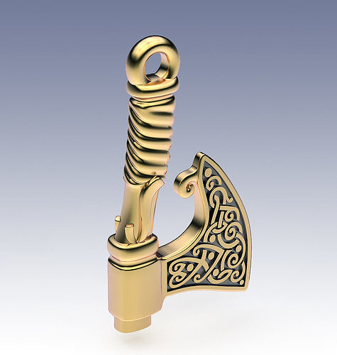 Pendant Axe 3D print model