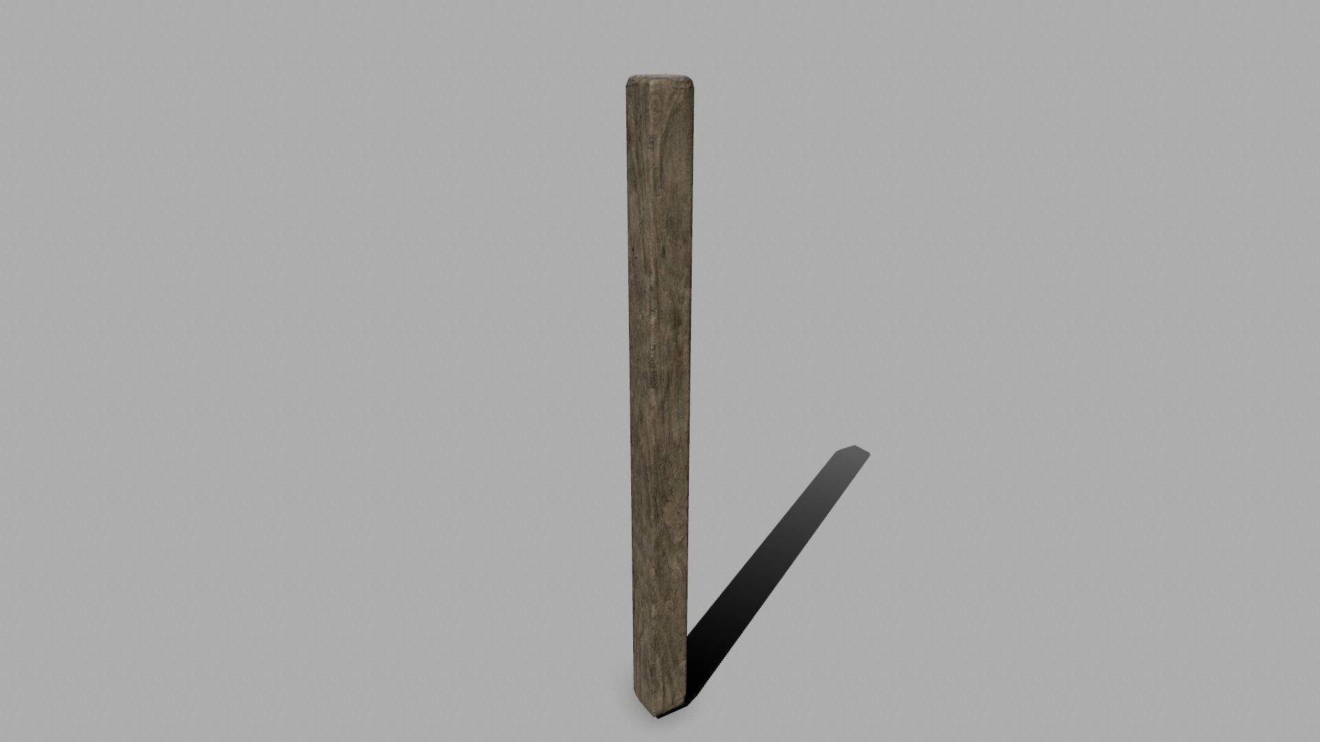 Wood Set braided rope Low-poly 3D model_24