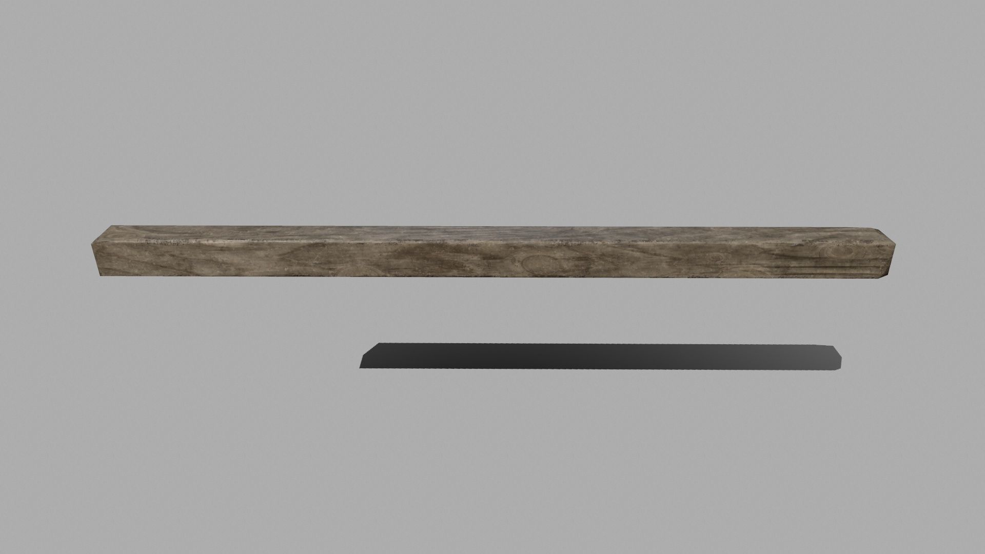 Wood Set braided rope Low-poly 3D model_19