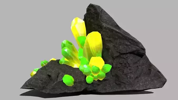 Crystal Set rock with crystals