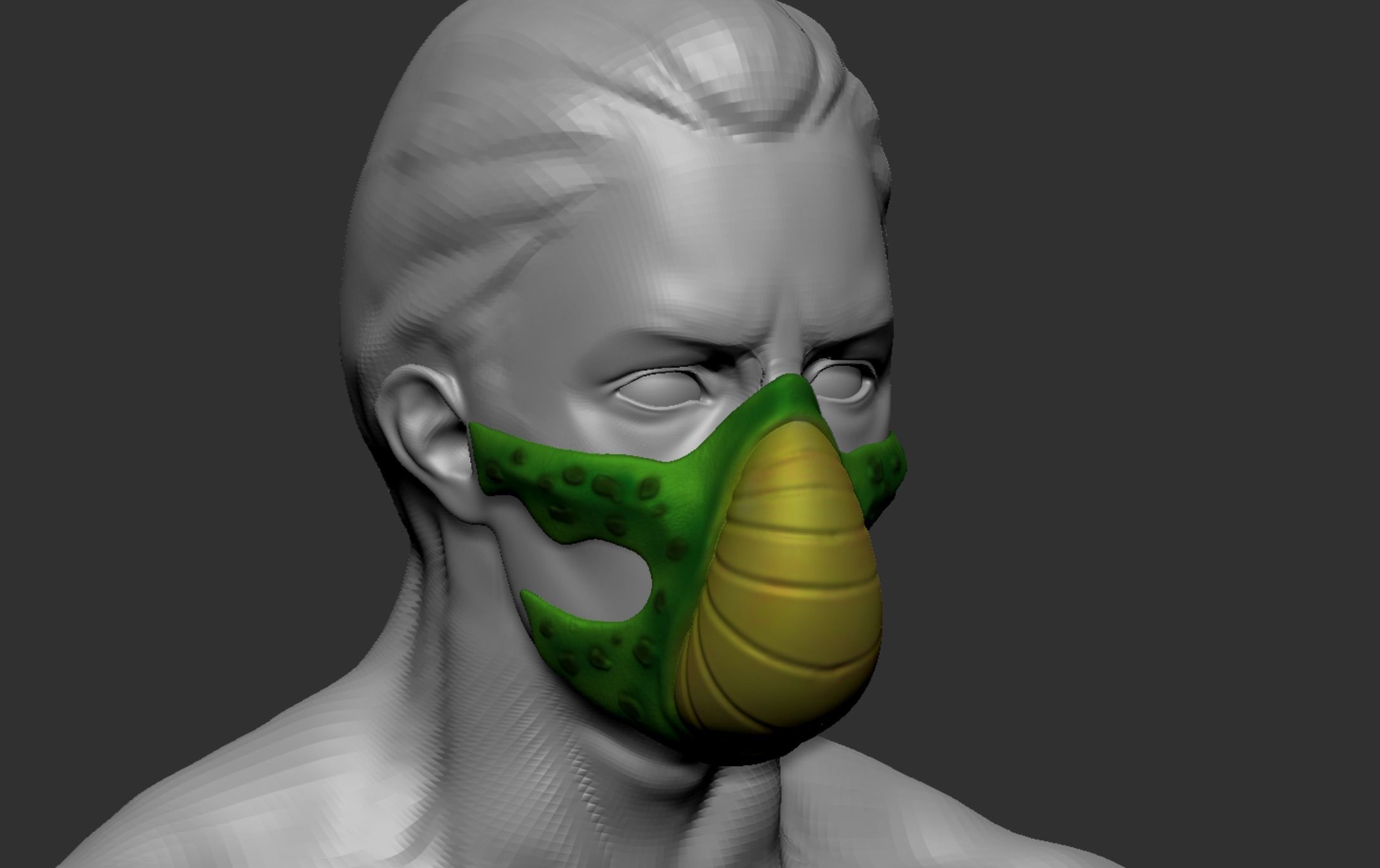 Cell mask  3D print model_1