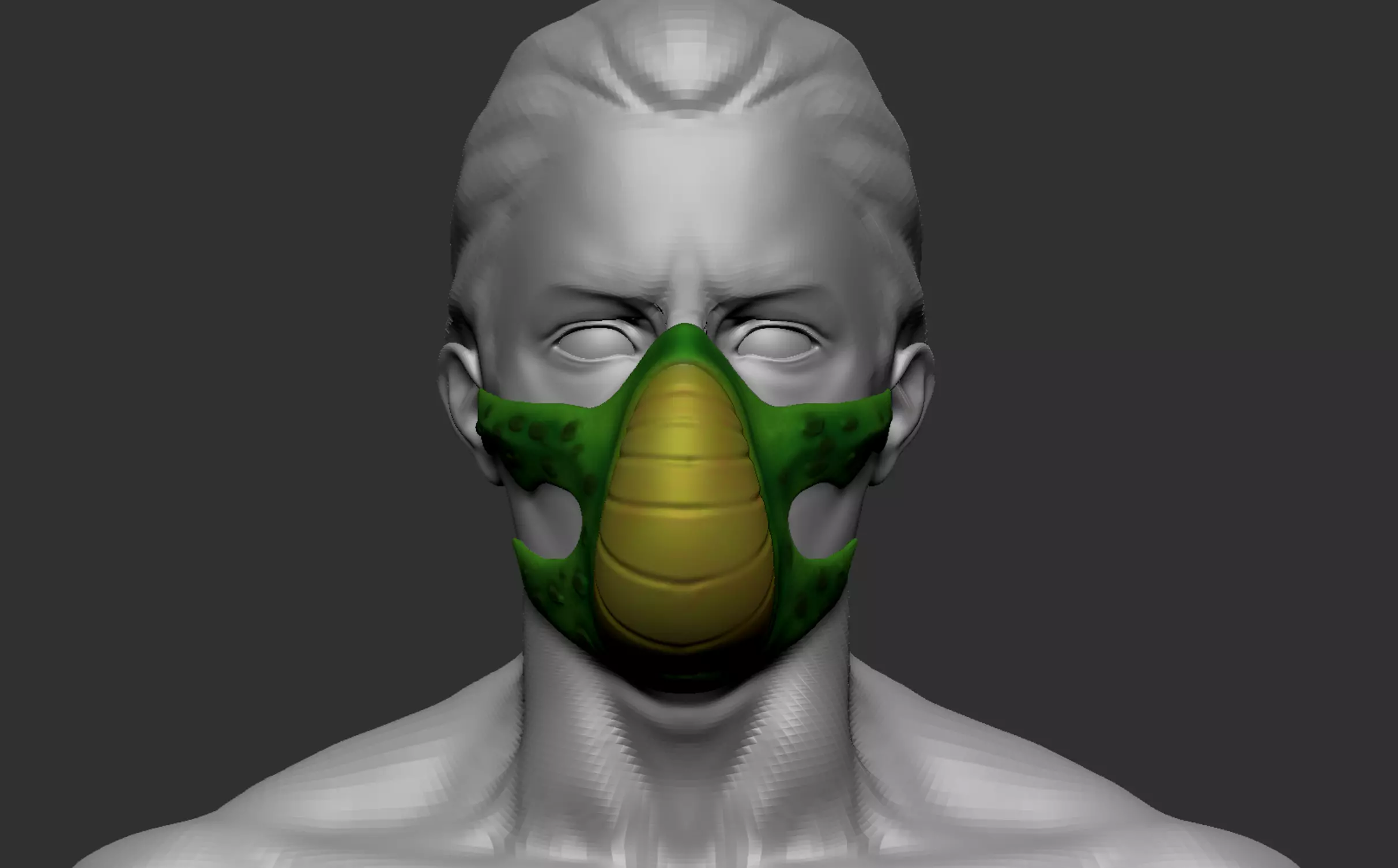 Cell mask  3D print model_0