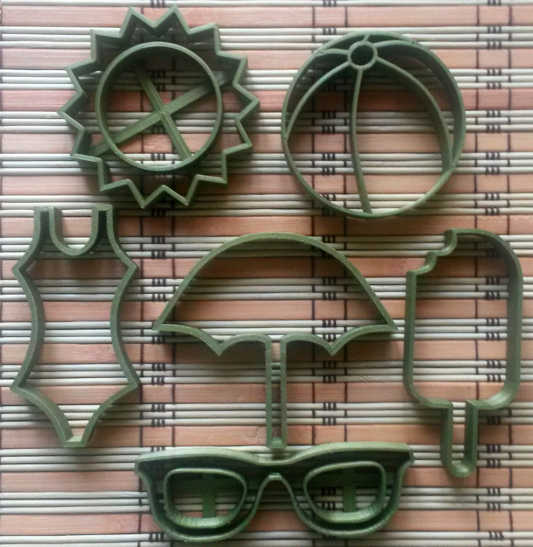 Summertime cookie cutter set 3D print model_1
