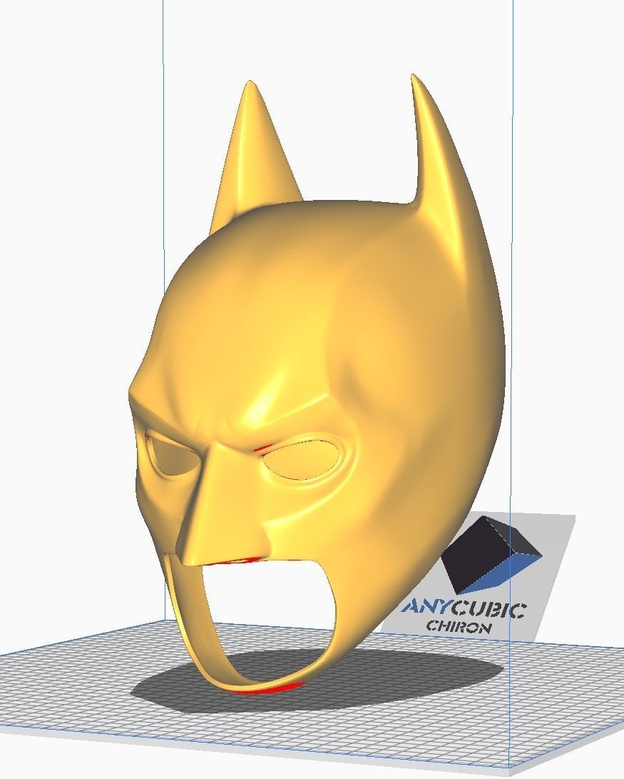 Batman The Dark Knight Cowl Cosplay 3D print model_7