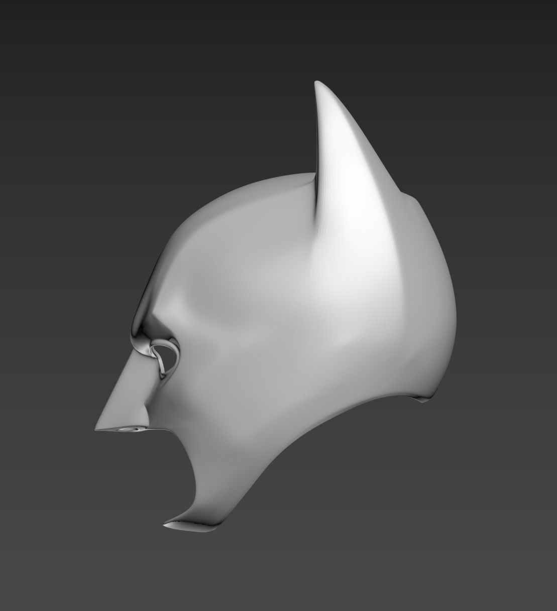 Batman The Dark Knight Cowl Cosplay 3D print model_3