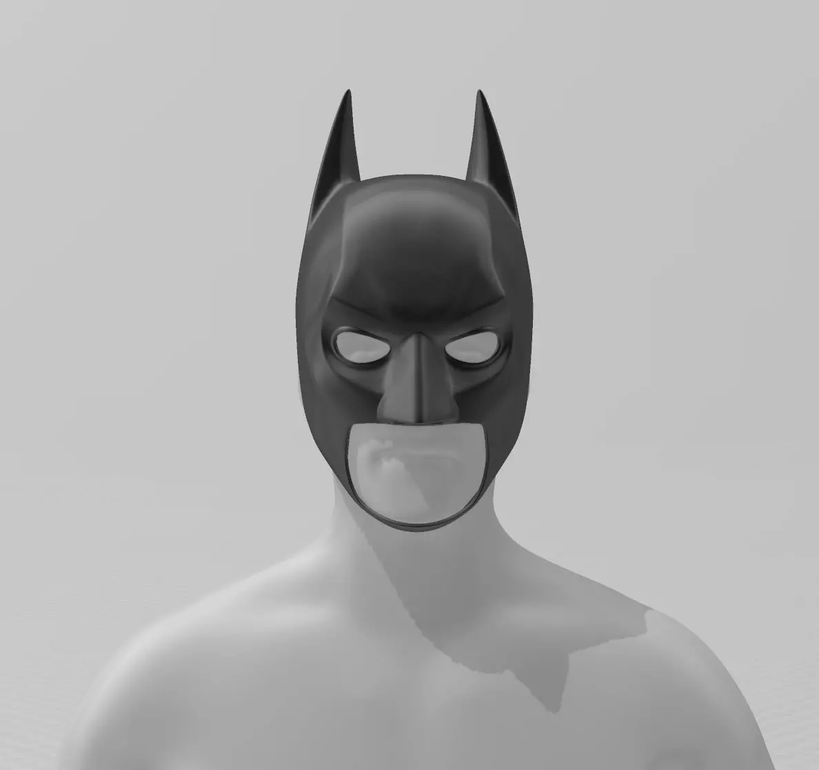 Batman The Dark Knight Cowl Cosplay 3D print model_0