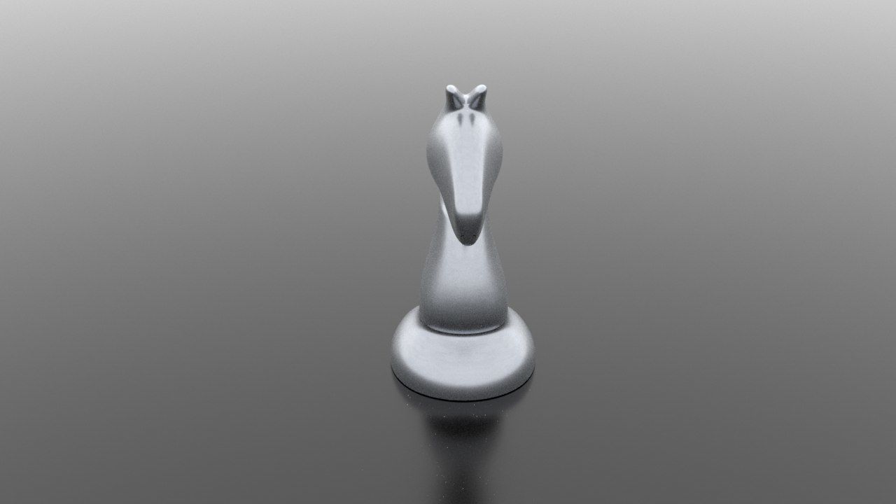 Knight horse chess piece Free 3D model_1