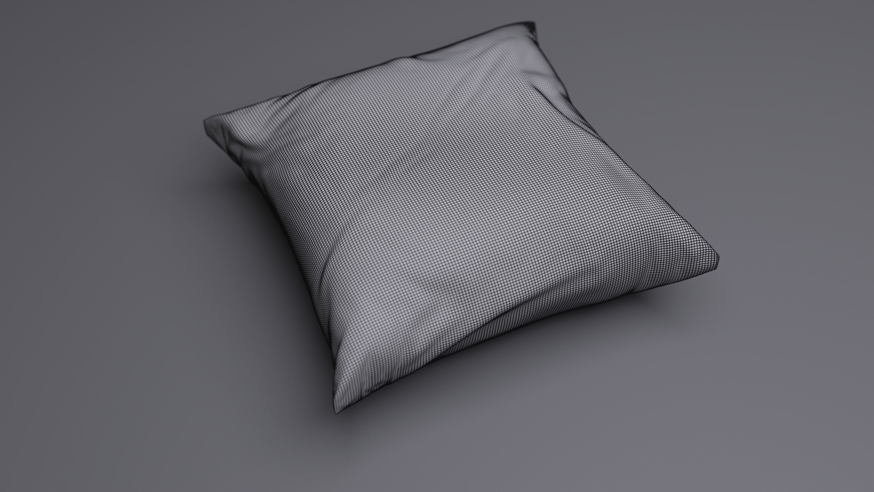 Realistic Cushion pillow 3D model_2