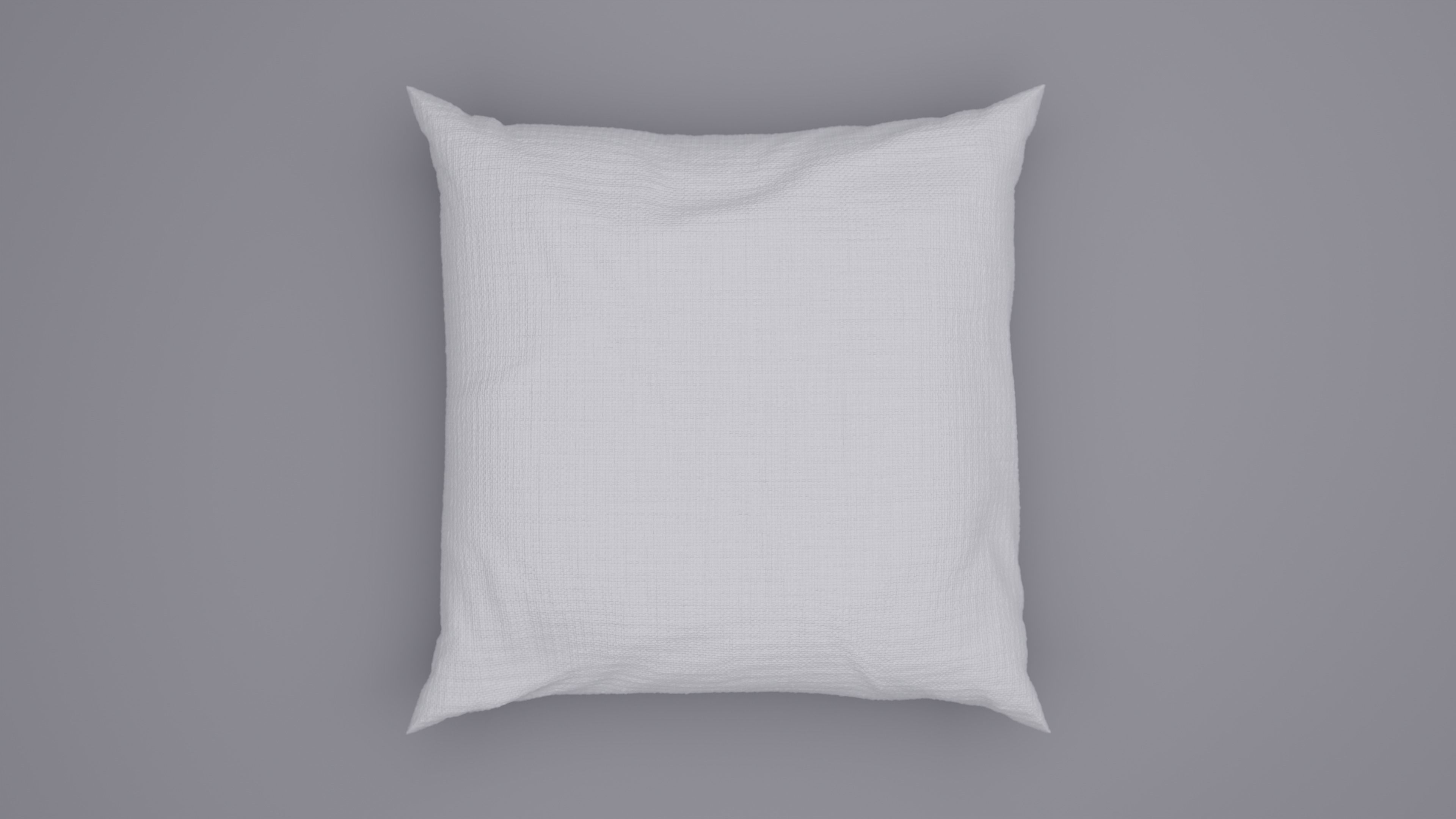 Realistic Cushion pillow 3D model_3