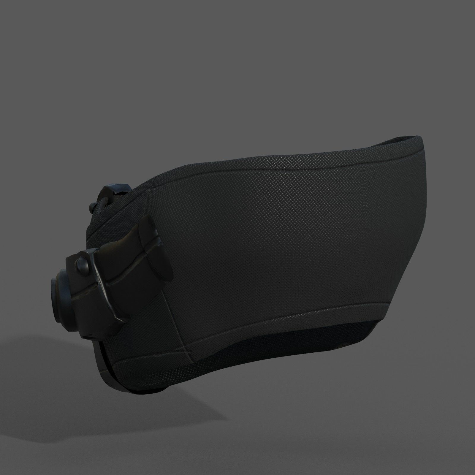 Gas mask respirator scifi futuristic 3d  Low-poly 3D model_8