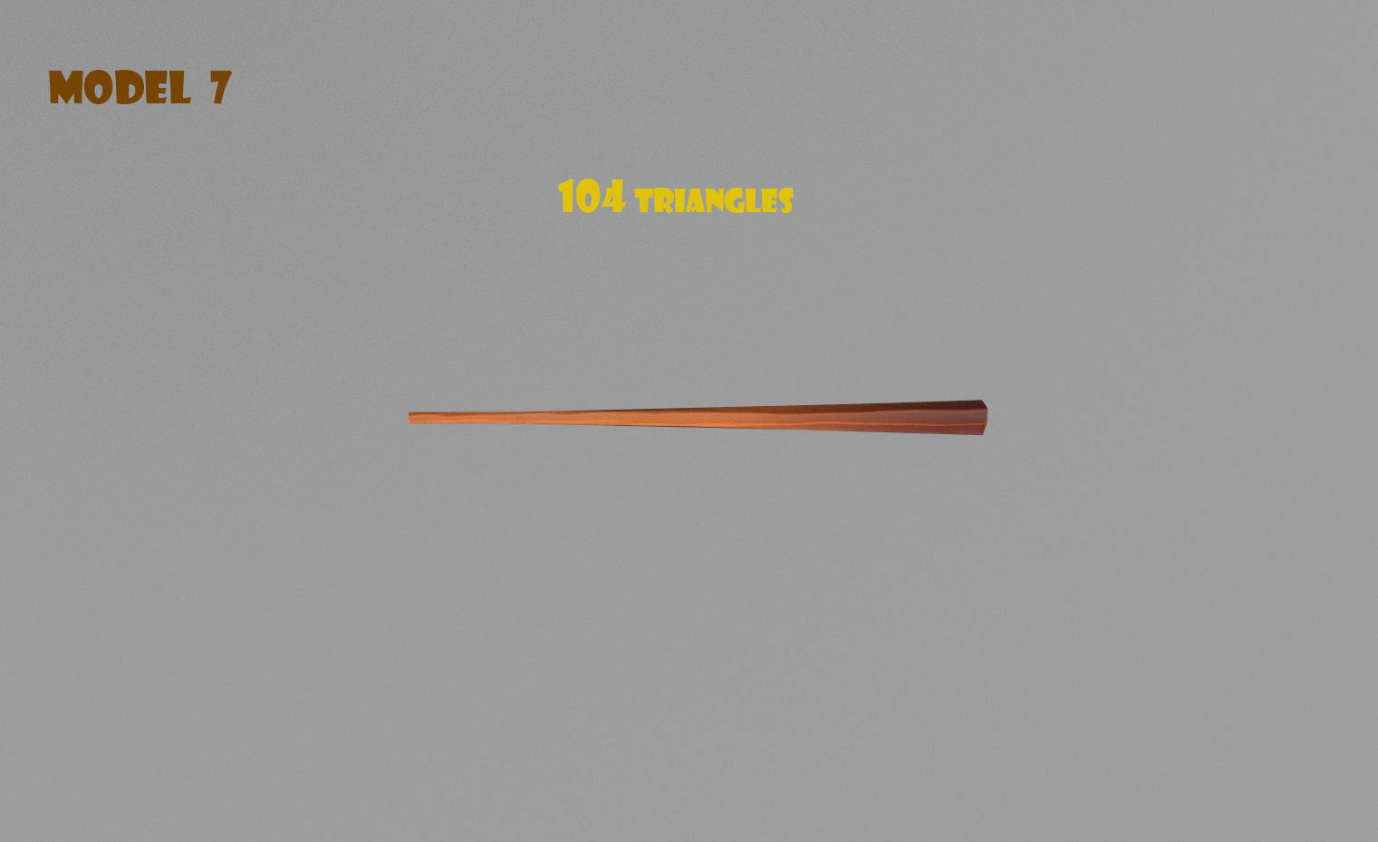 Cartoon Log Styled set Low-poly 3D model_11