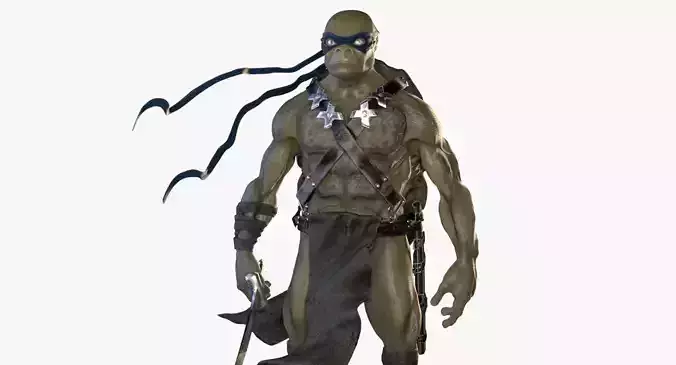 3D Leonardo Mutant Ninja Turtle model