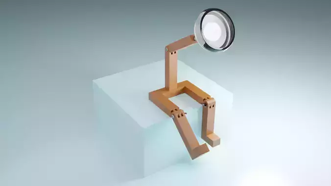 bedside lamp 3D model