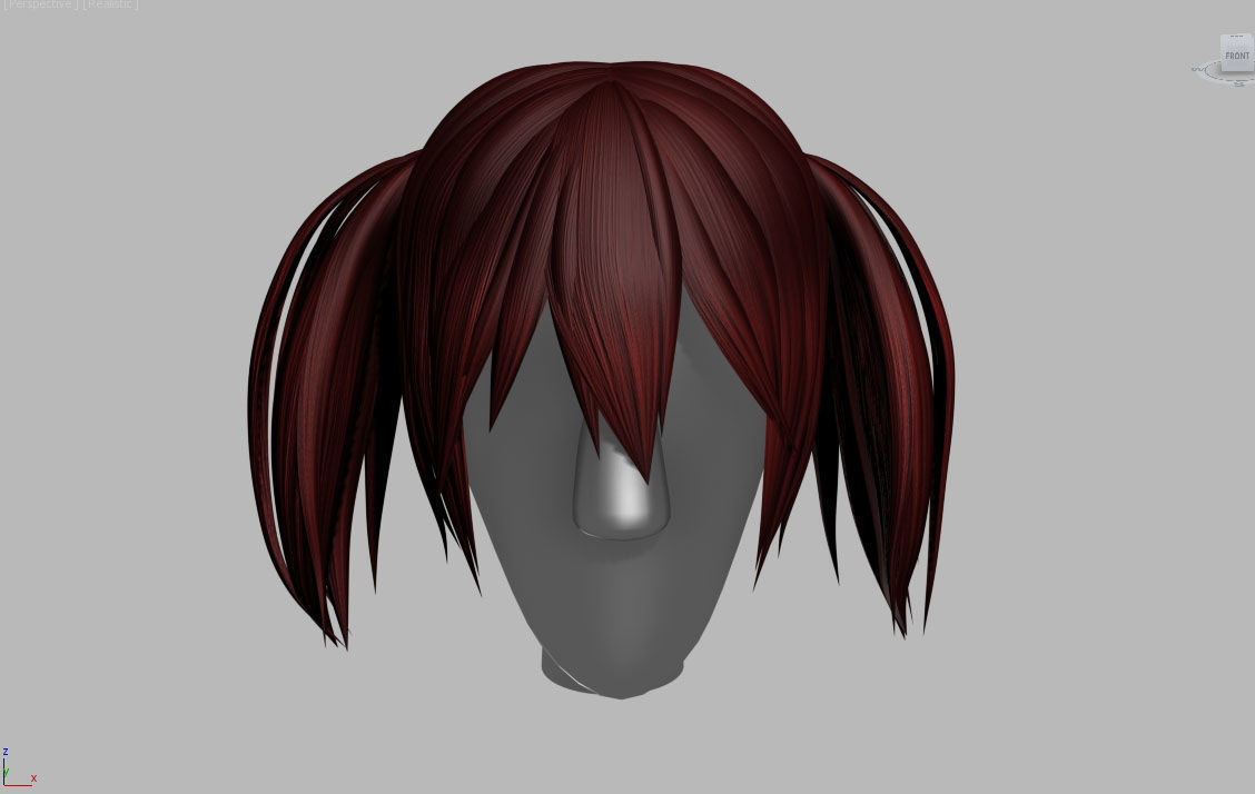 Stylized Hair Factory V1 Low-poly 3D model_11