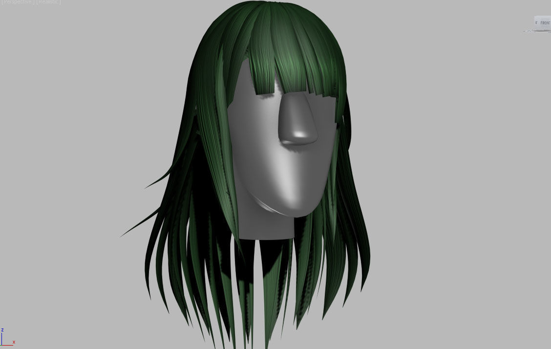 Stylized Hair Factory V1 Low-poly 3D model_13