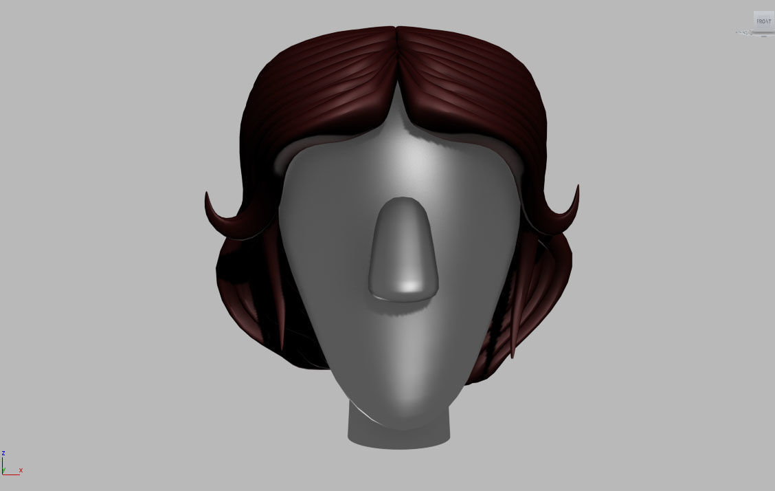 Stylized Hair Factory V1 Low-poly 3D model_19