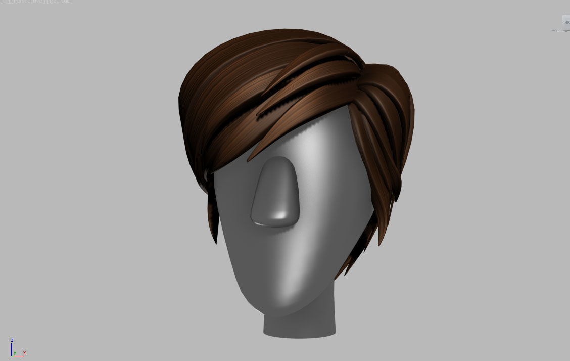 Stylized Hair Factory V1 Low-poly 3D model_18