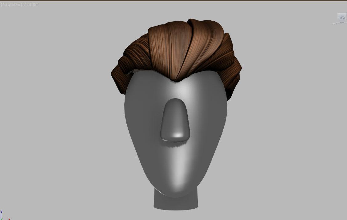 Stylized Hair Factory V1 Low-poly 3D model_16