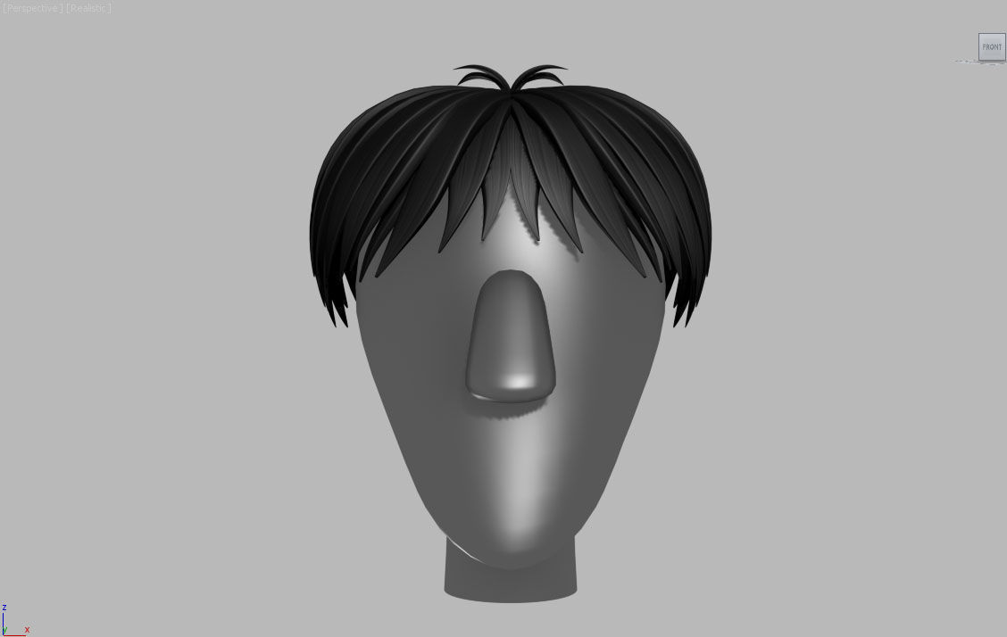 Stylized Hair Factory V1 Low-poly 3D model_17