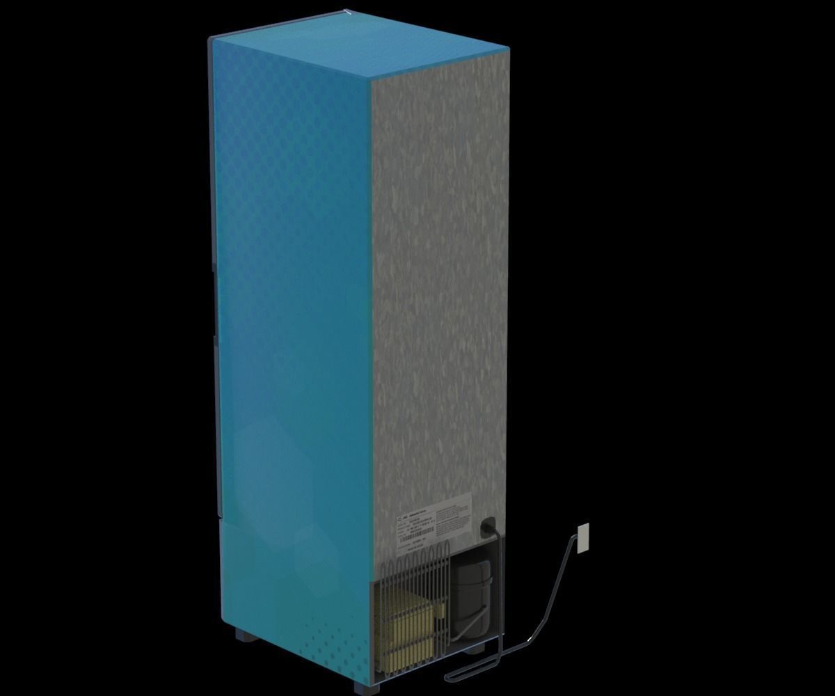 Package Shelves  Refrigerators  Freezers and Scalesed Low-poly 3D model_24