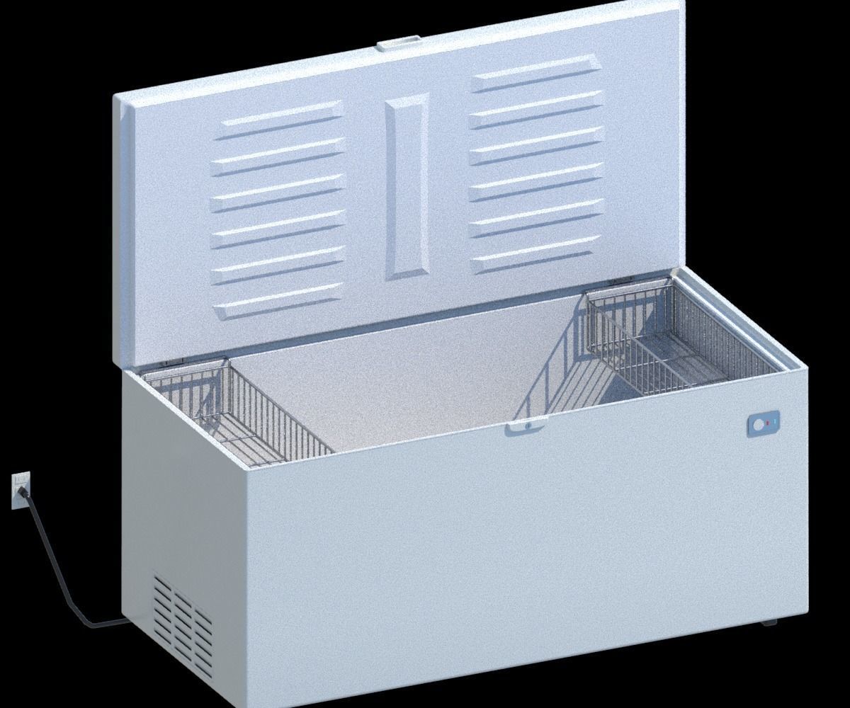 Package Shelves  Refrigerators  Freezers and Scalesed Low-poly 3D model_12