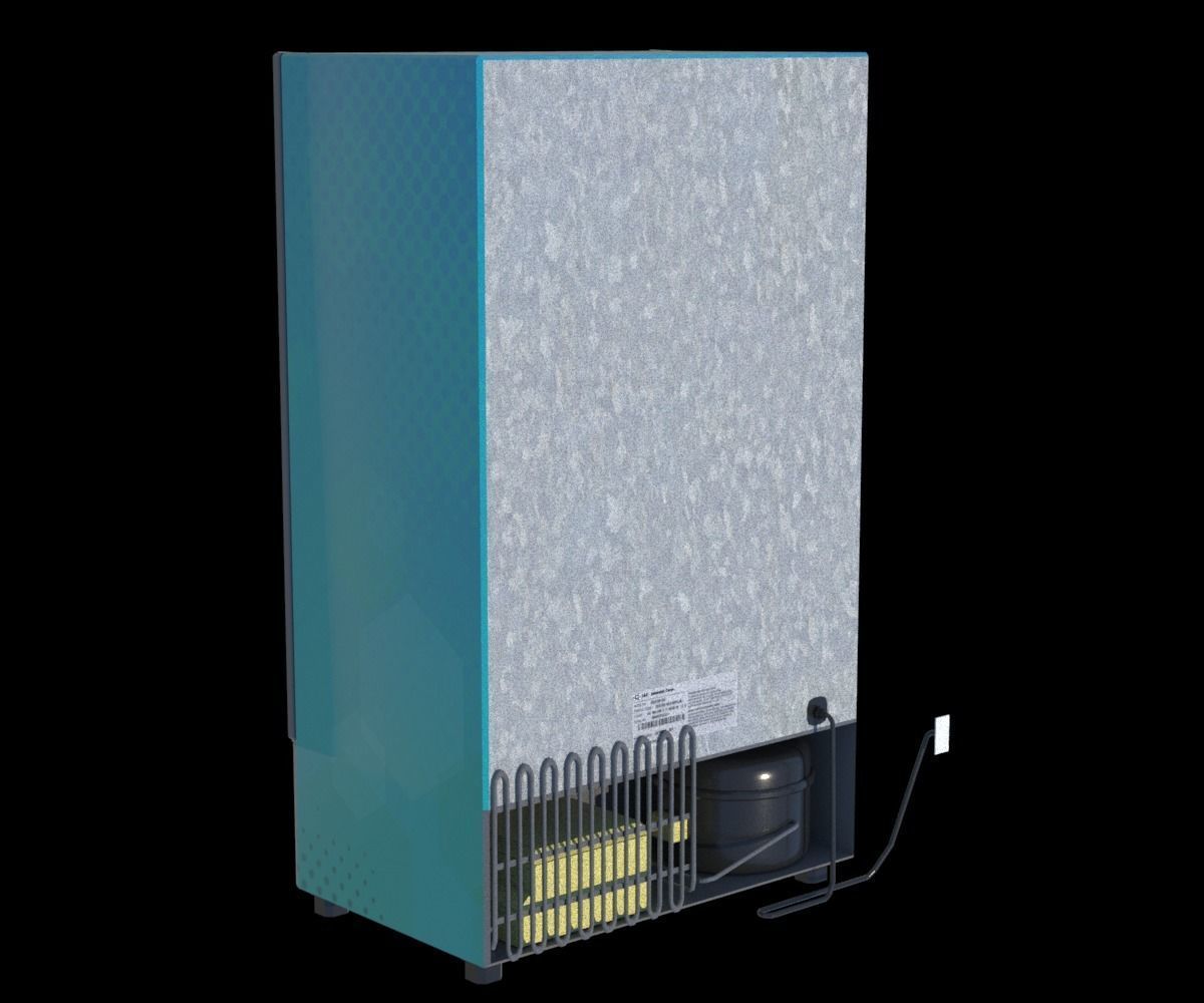 Package Shelves  Refrigerators  Freezers and Scalesed Low-poly 3D model_18