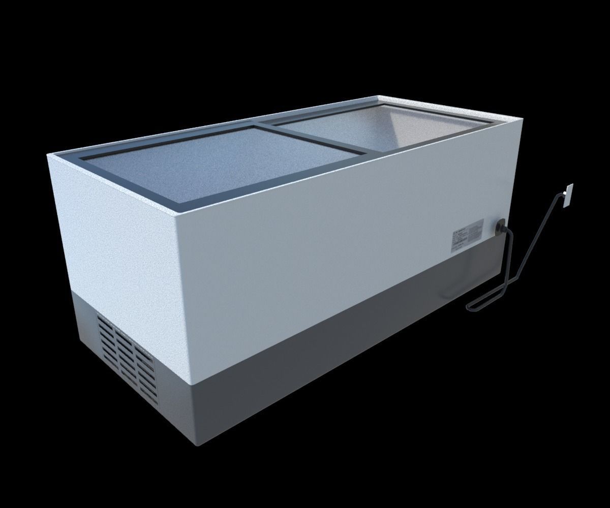 Package Shelves  Refrigerators  Freezers and Scalesed Low-poly 3D model_15