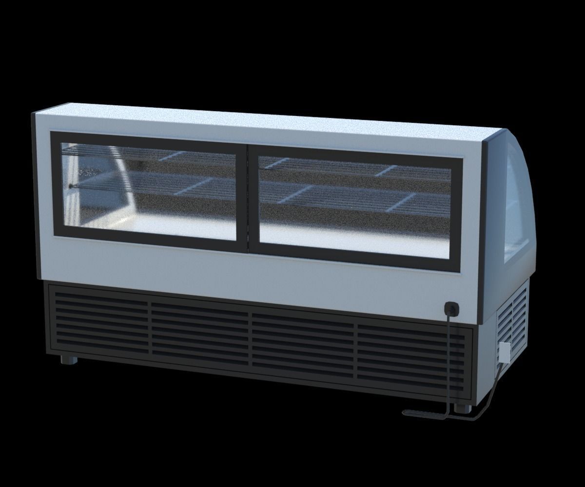 Package Shelves  Refrigerators  Freezers and Scalesed Low-poly 3D model_22