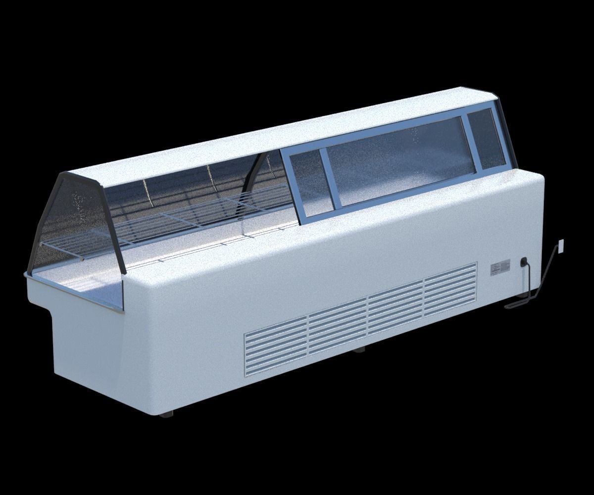 Package Shelves  Refrigerators  Freezers and Scalesed Low-poly 3D model_27