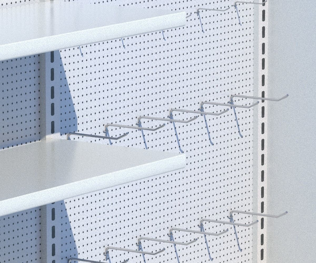 Package Shelves  Refrigerators  Freezers and Scalesed Low-poly 3D model_34