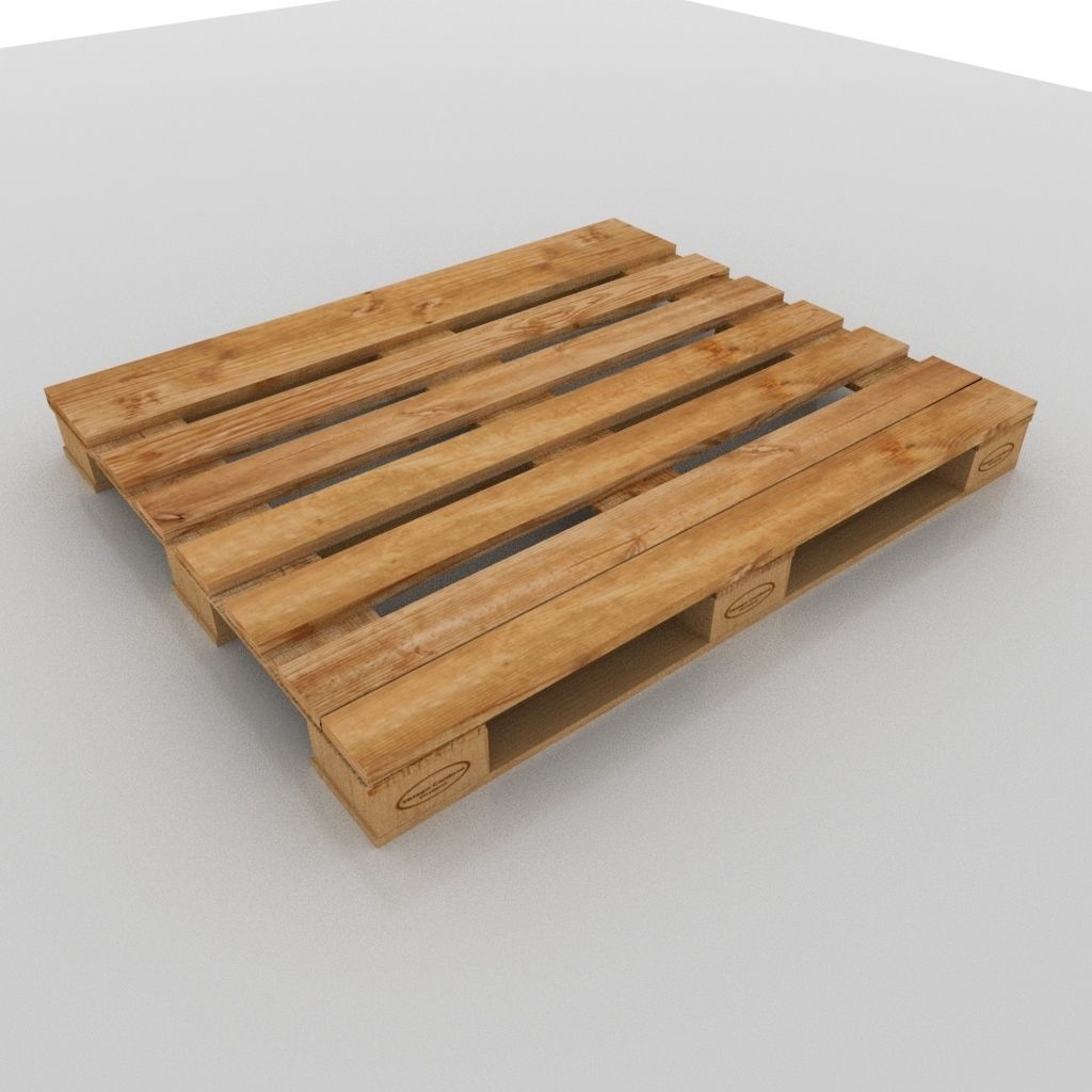 Pallet wooden Free 3D model_1