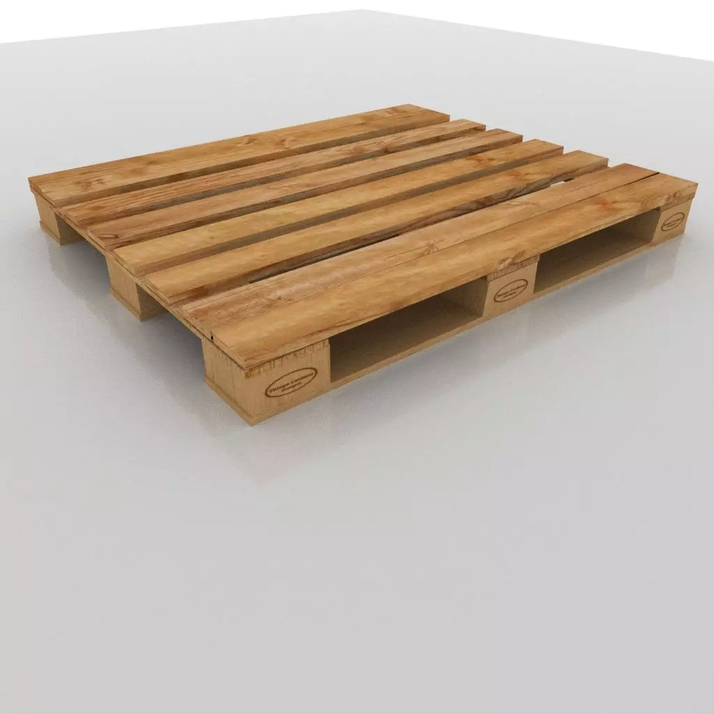Pallet wooden Free 3D model_0