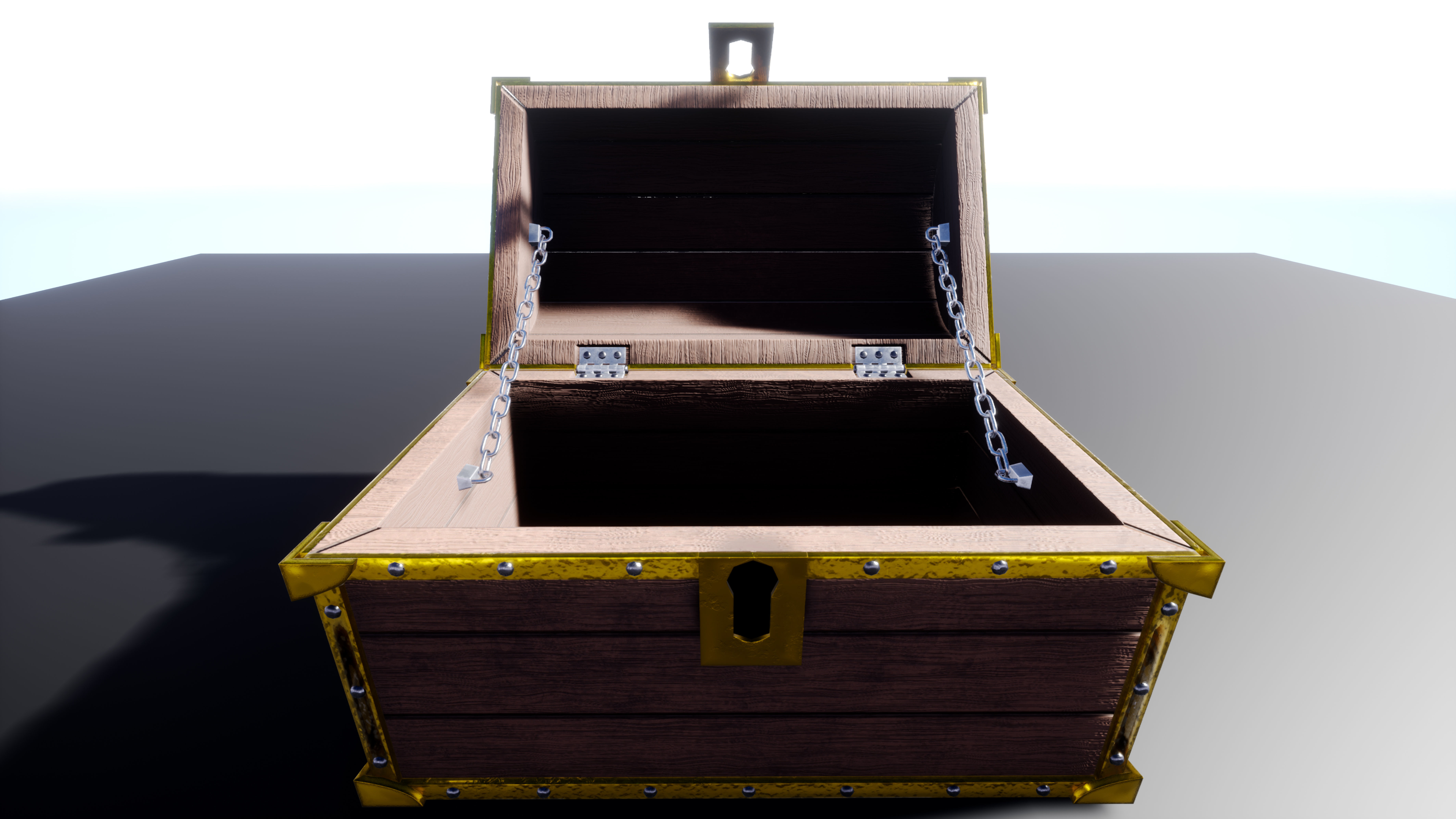 Treasure Chest Low-poly 3D model_25