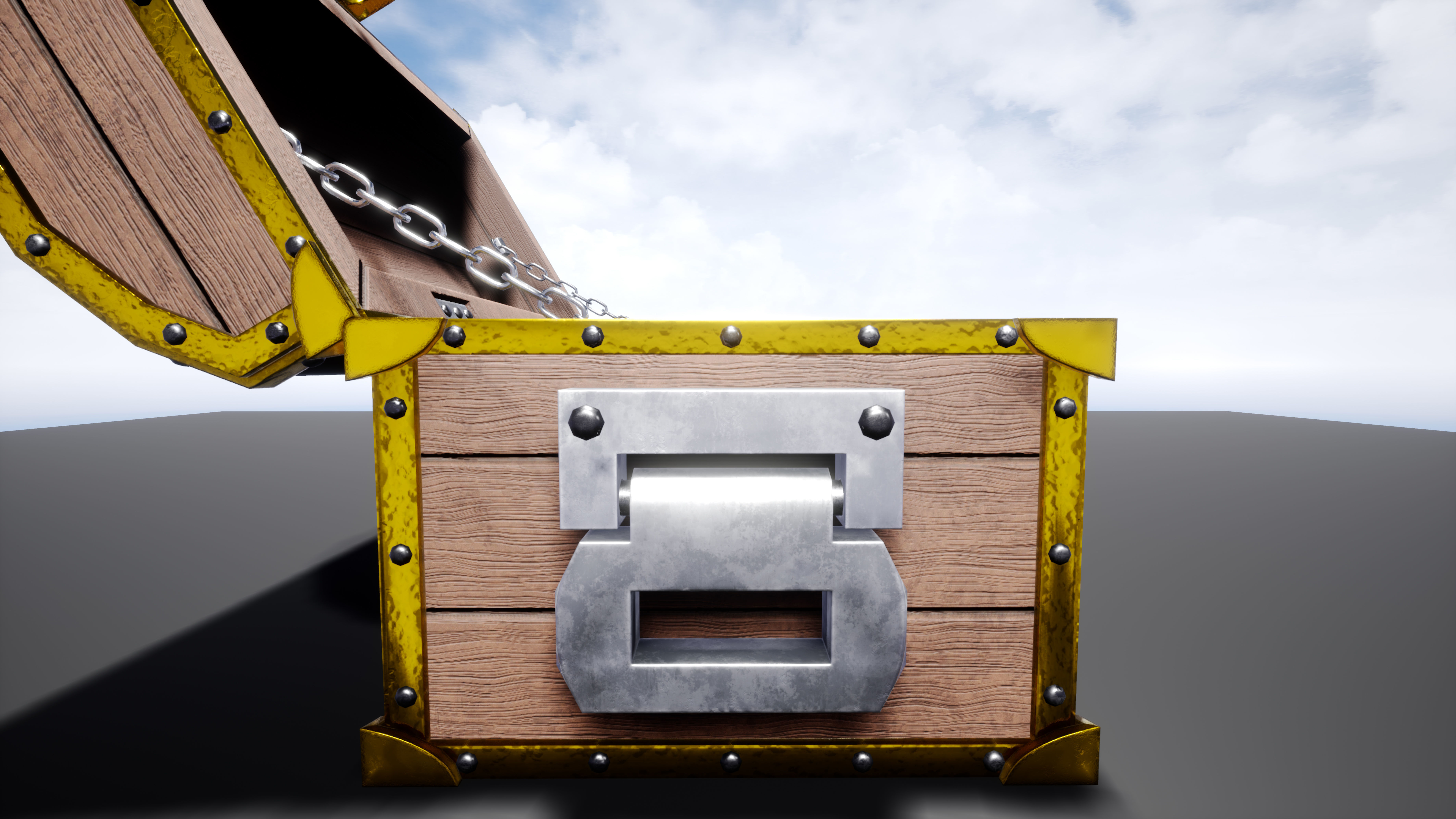 Treasure Chest Low-poly 3D model_24
