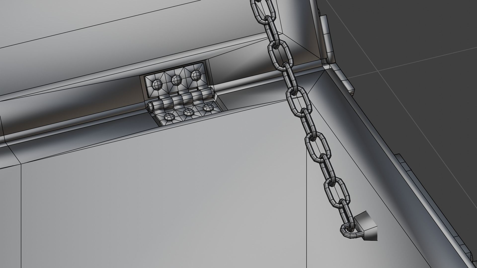 Treasure Chest Low-poly 3D model_5