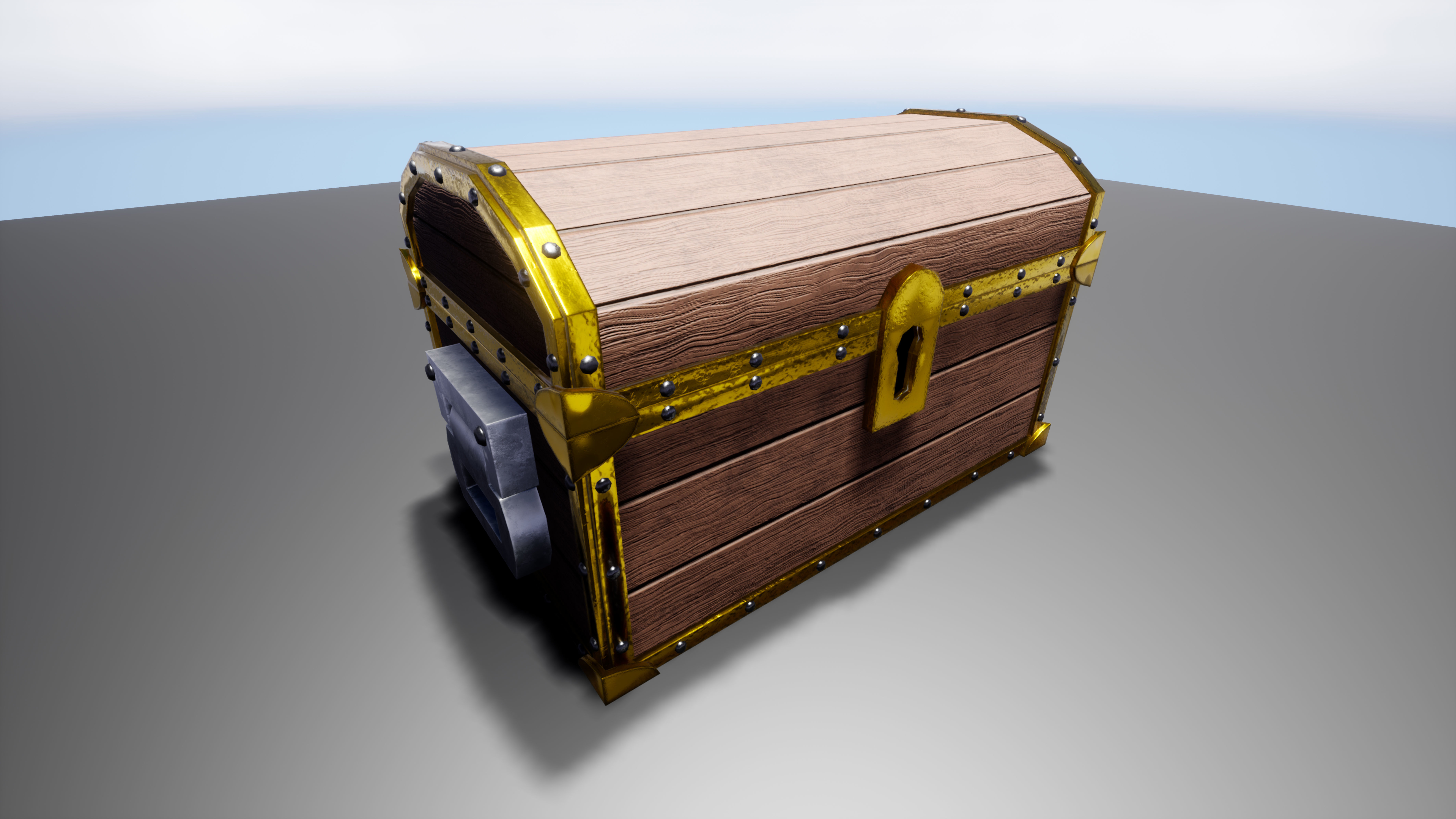 Treasure Chest Low-poly 3D model_19
