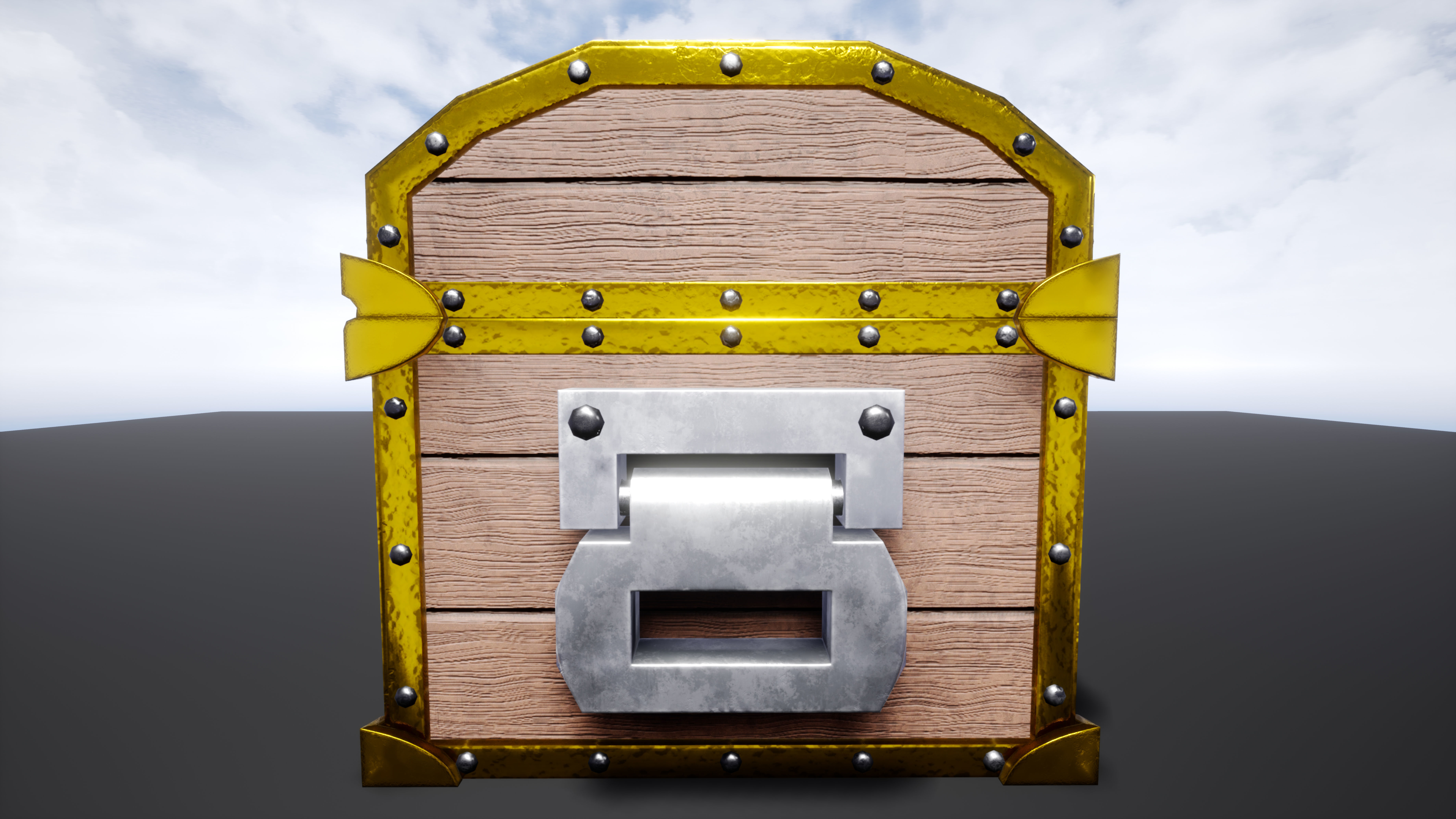 Treasure Chest Low-poly 3D model_22
