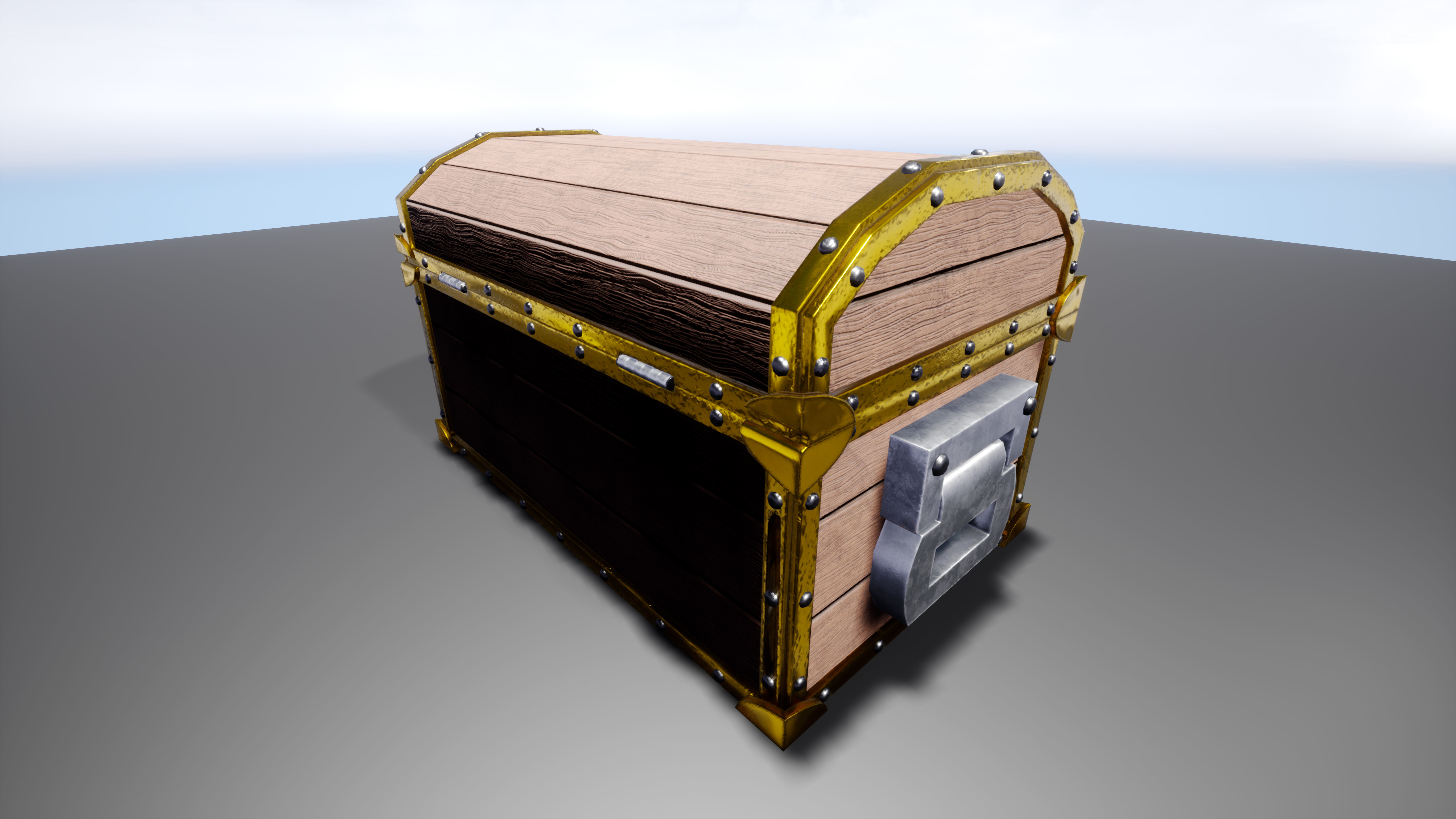 Treasure Chest Low-poly 3D model_23